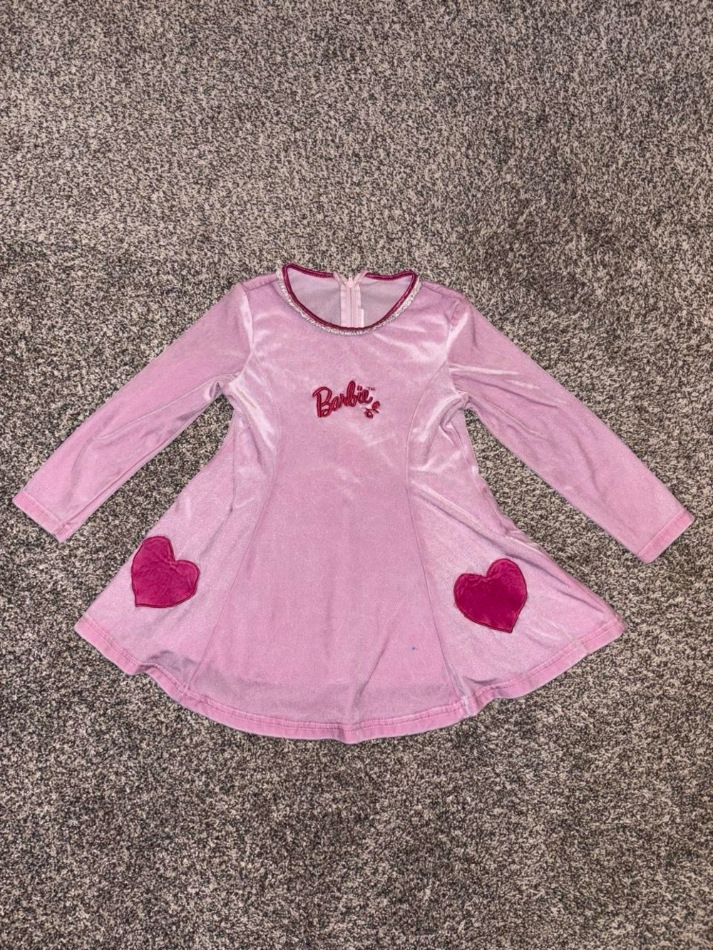 Vintage Barbie Dress with embroidered design
